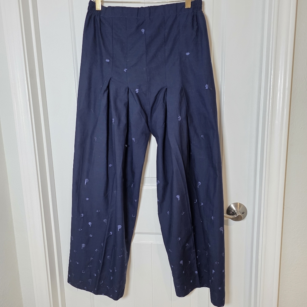 Suffuse By Sana Yasir Navy Blue Salwar Kameez 4‎ Piece Set Sz Medium - Picture 8 of 9